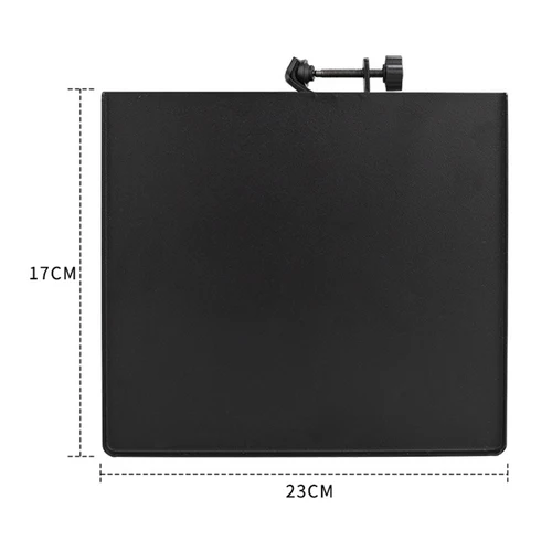 Imagen 2 del producto Bandeja de tarjeta de sonido de Metal portátil, soporte de micrófono en vivo, colocación de bandeja de Metal, soporte en vivo, accesorios de soporte de trípode en vivo
