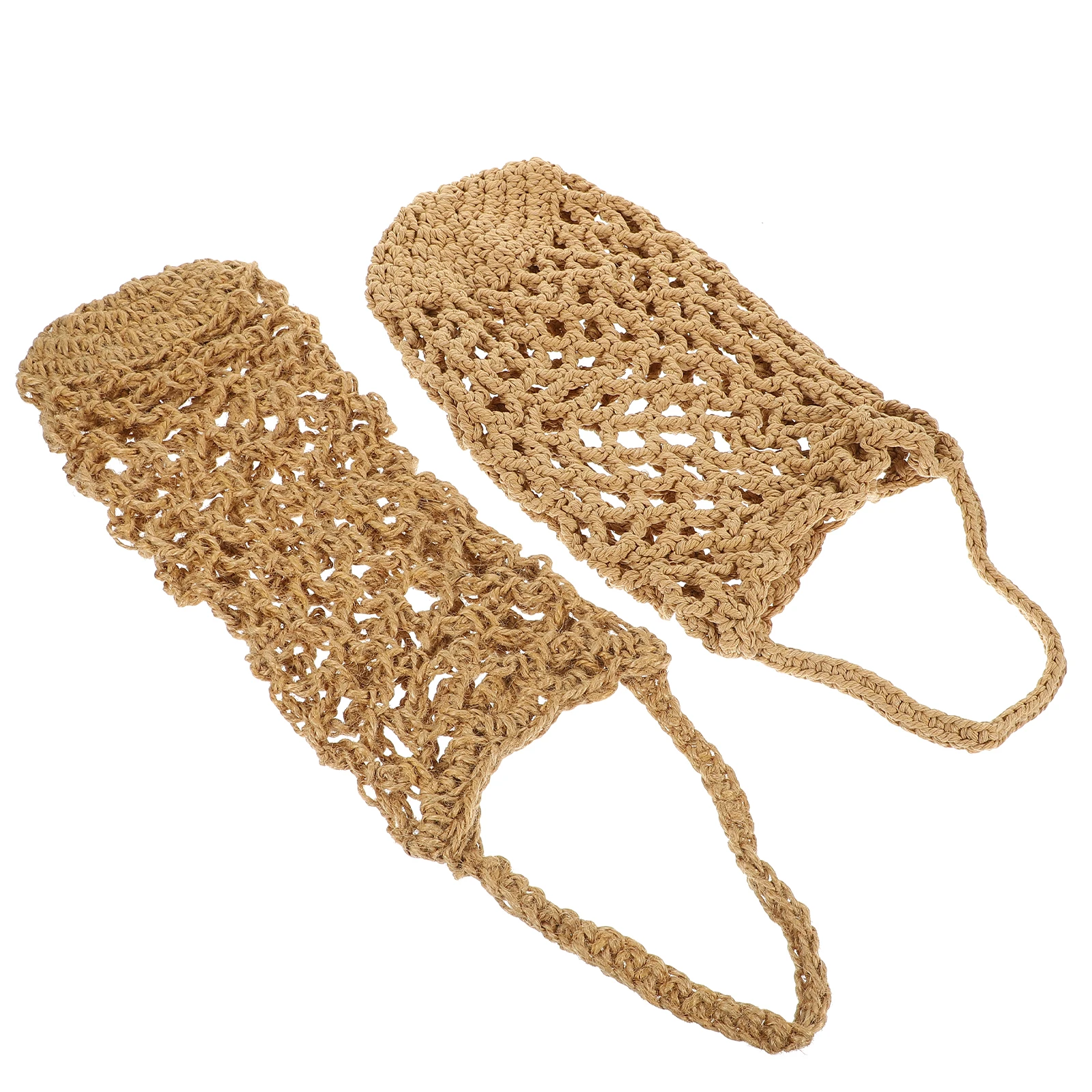

2pcs Hanging Fruit Basket Multi-Function Vegetable Organizer Handwoven Cotton Rope Storage Basket For Home Decor Kitchen Use
