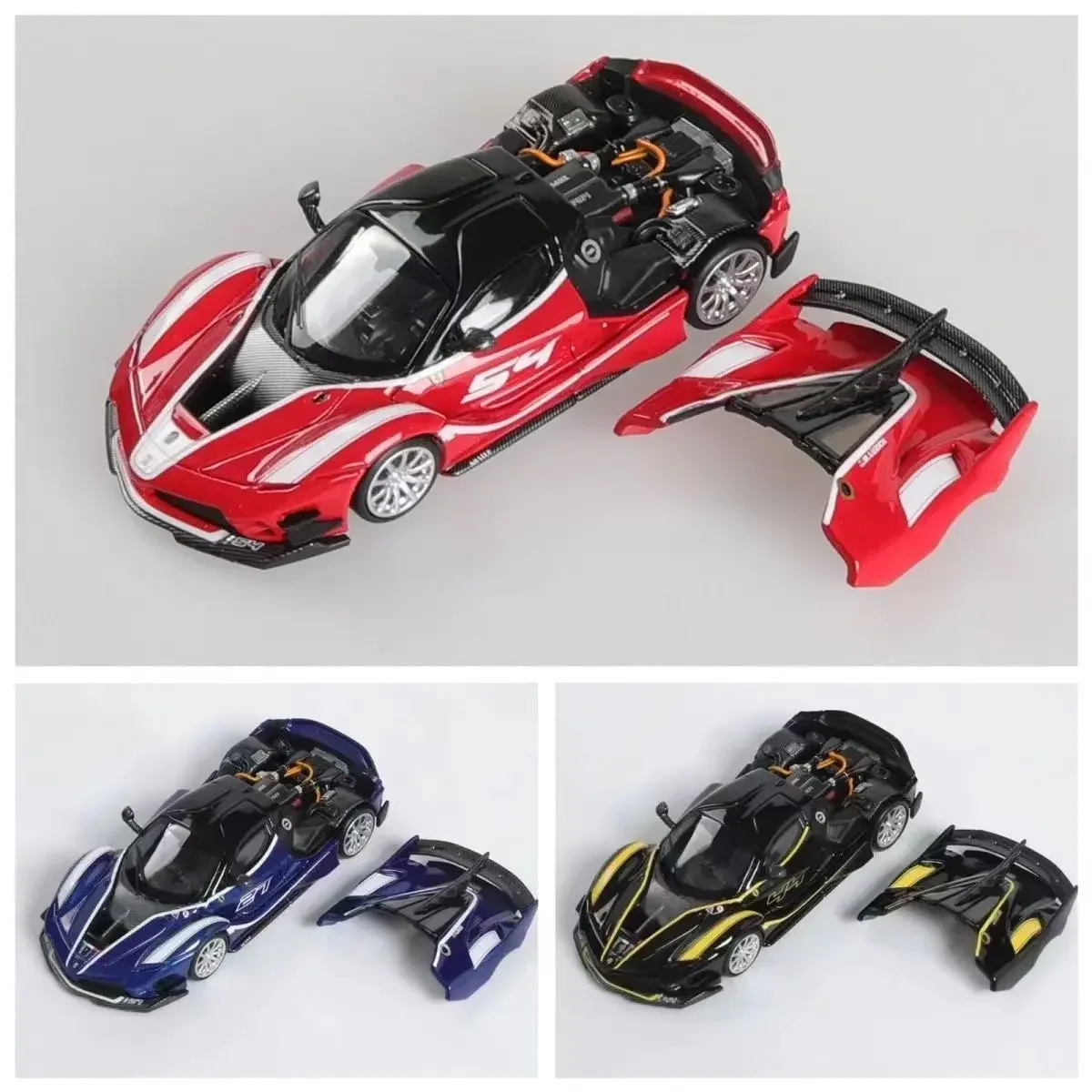 

Little Toy X SH 1:64 Ferrari Prpryhorse FXXK EVO Supercar Open-cover Alloy Model