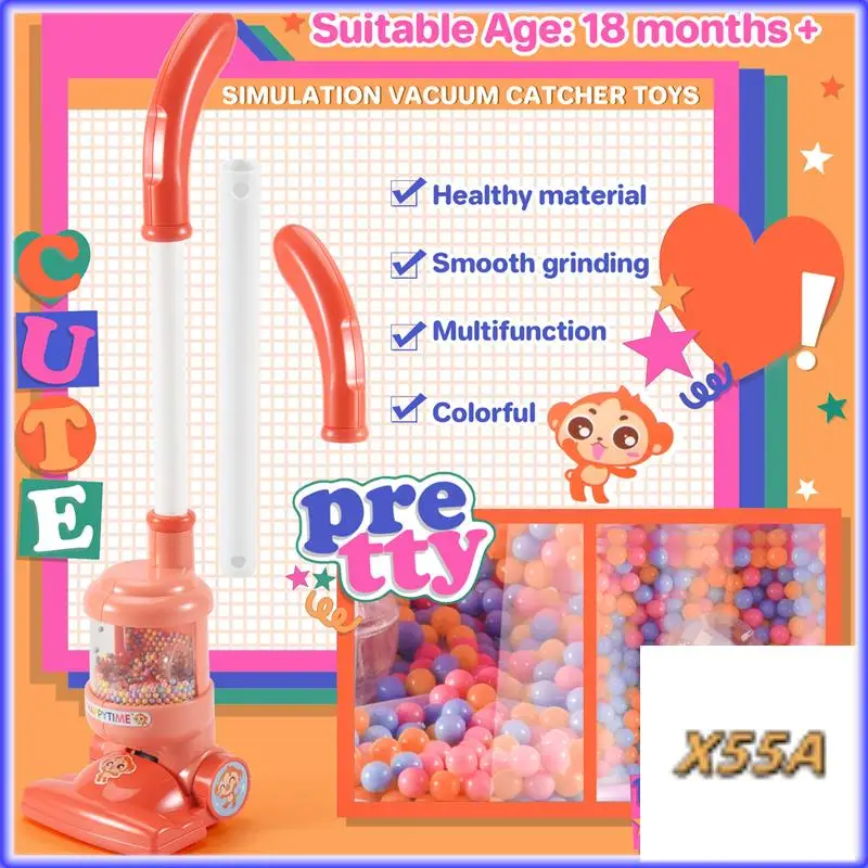 XX-Children مكنسة كهربائية كهربائية محاكاة فراغ الماسك الاطفال التظاهر تنظيف مكنسة كهربائية صغيرة تعليمية