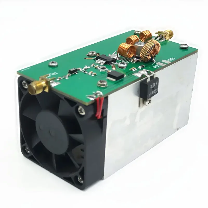 2026 433MHz (390-470MHz) 25W RF Power Amplifier RF Power Amp Module with 30dB Gain and Cooling Fan
