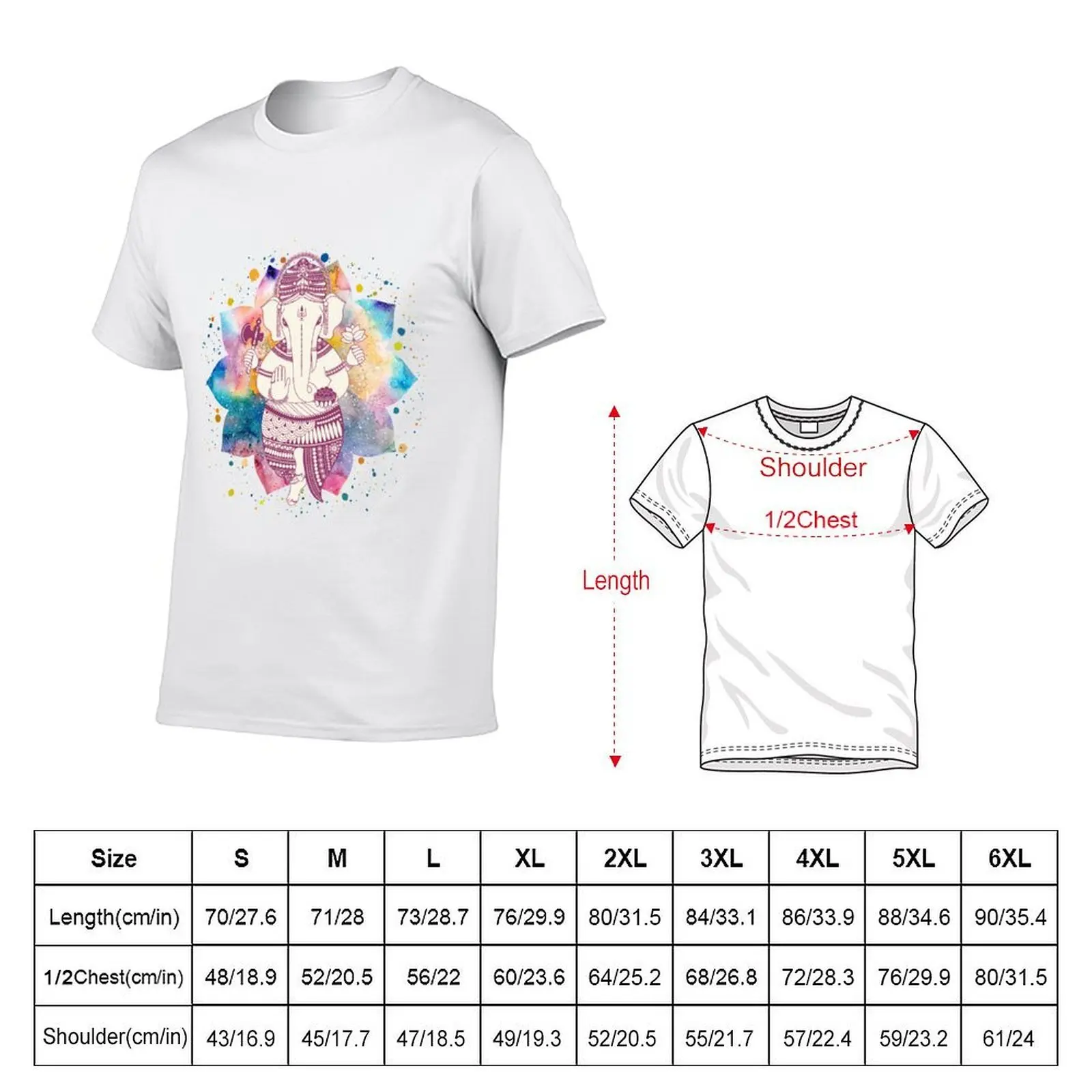 Ganesha T-Shirt man t shirt heavy cotton t shirt man casual T-Shirt