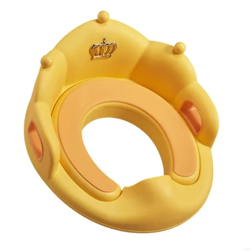 19QF Toilet Seats for Boys Girls Potty Training Toilet Seats with Handle Splash Guard Rubber Rims Children Potty Seats