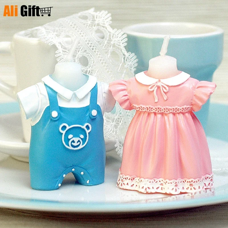 7pcs Children's Birthday Party Decoration Birthday Candle Creative Princess Cake Decoration Baby Skirt Dress Boys Girls Candle