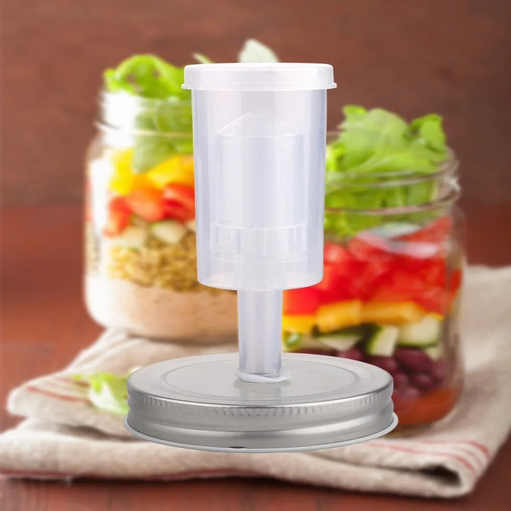 1Set Fit Standard Mason Jars Fermenting Kit Tinplate Threaded Sealing Structure Ferment Lid Set Airlock System Easy Assembly