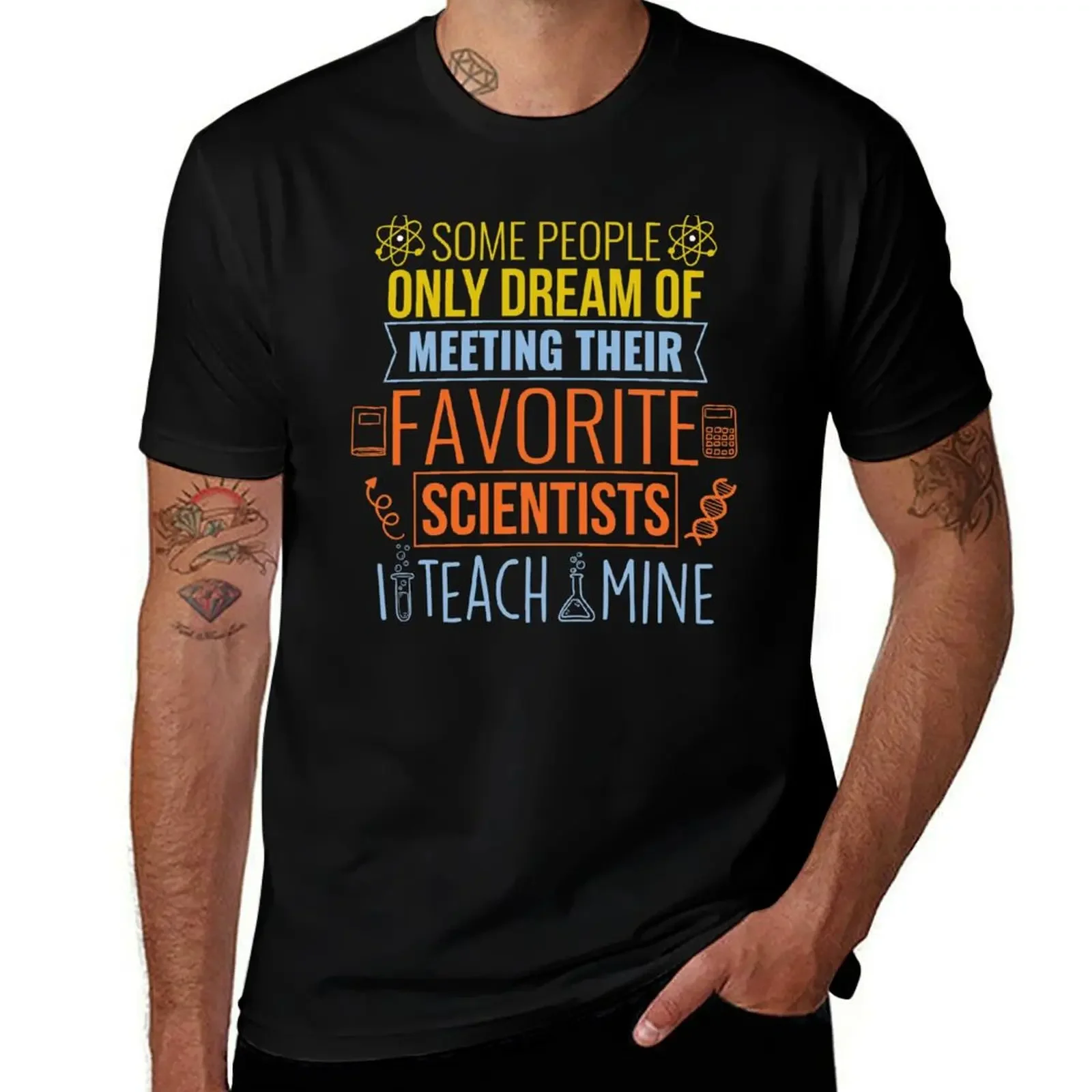 Science Teacher Gift Teachers Biology Chemistry Physics Scientist T-Shirt plus size clothes anime tshirt mens graphic t-shirts