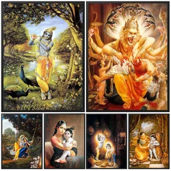 Narasimha Krishna Religion Hinduism Posters And Prints Wall Art Canvas Paintings Wall Pictures For Living Room Decor