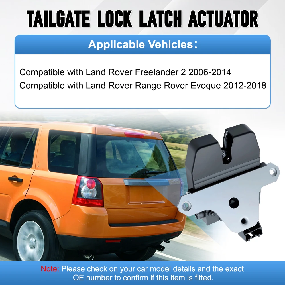 4 Pins Tailgate Rear Trunk Door Lock Latch Actuator For Land Rover Freelander 2 2006–2014 Range Rover Evoque  LR014184 31335045