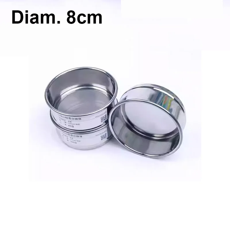 

Test Sieve Laboratory Sampling Inspection Pharmacopeia Standard Sieve 304 SUS Filter Mesh Chroming Frame Diam. 8cm 12 - 200 Mesh