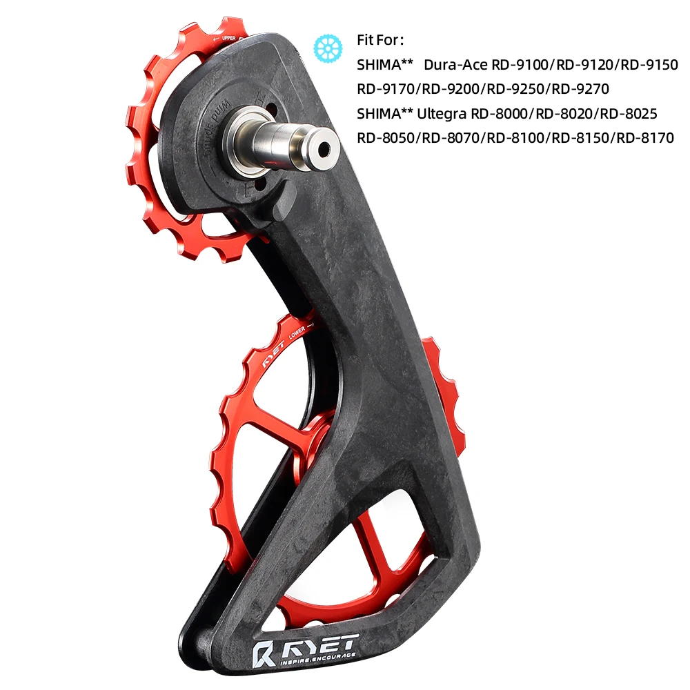 RYET RS Volledige Keramische Oversized Derailleur Katrol Wiel 13 T-19 T Katrol Wiel Fit Voor Shiman R7000 R8000 R8100 R9100 R9250 Deel