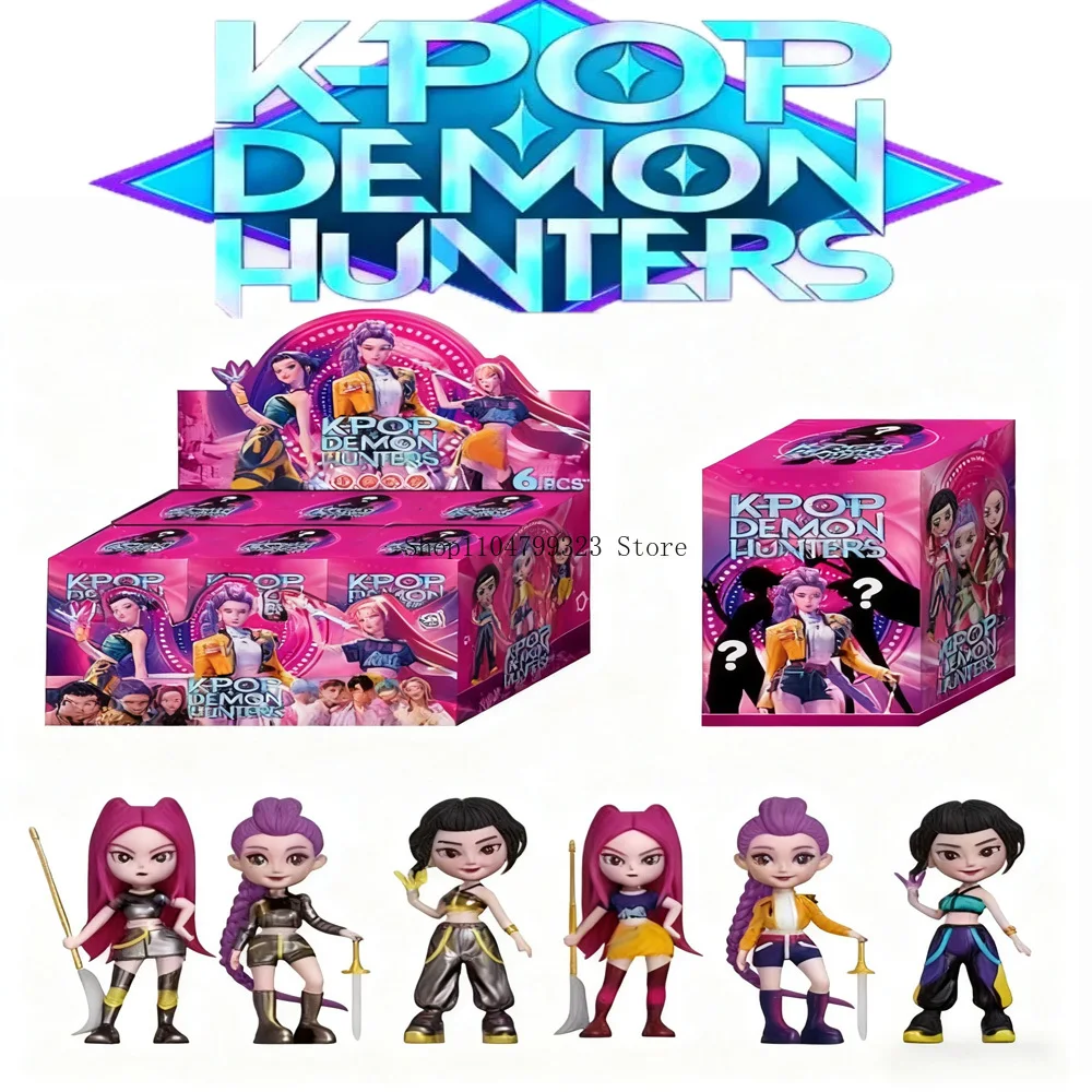 Kpop デモンハンターズ ブラインドボックス モンスターハント ハンドメイドモデル アクションフィギュア K-pop ミステリーボックス コレクタブル サプライズギフト ファン向け