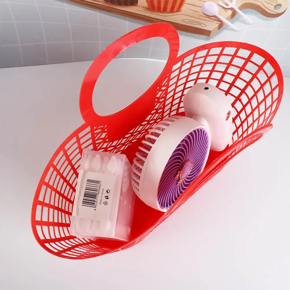 1 pz portatile pratico cesto portaoggetti appeso a mano cestino organizzatore giocattolo cucina accessori per il bagno