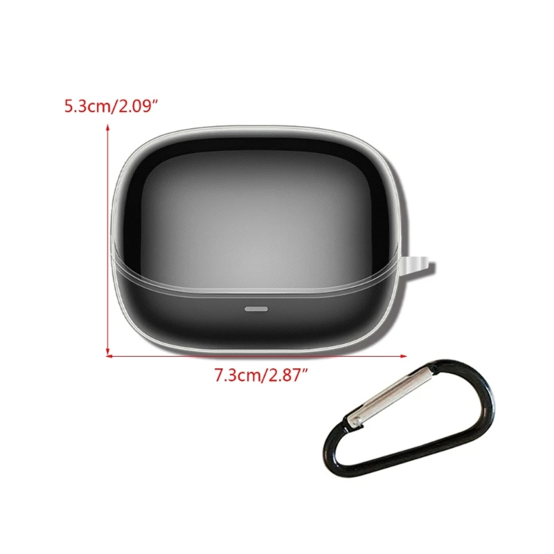 متوافق مع Baseus-Bowie M2s سماعة غطاء قذيفة للصدمات المضادة للخدش لينة كم قابل للغسل الإسكان الغبار