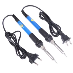 Adjustable Temperature Electric Soldering Iron V V 60W 80W Welding Solder Heating Nib Repair Tool 60W electric branding pen