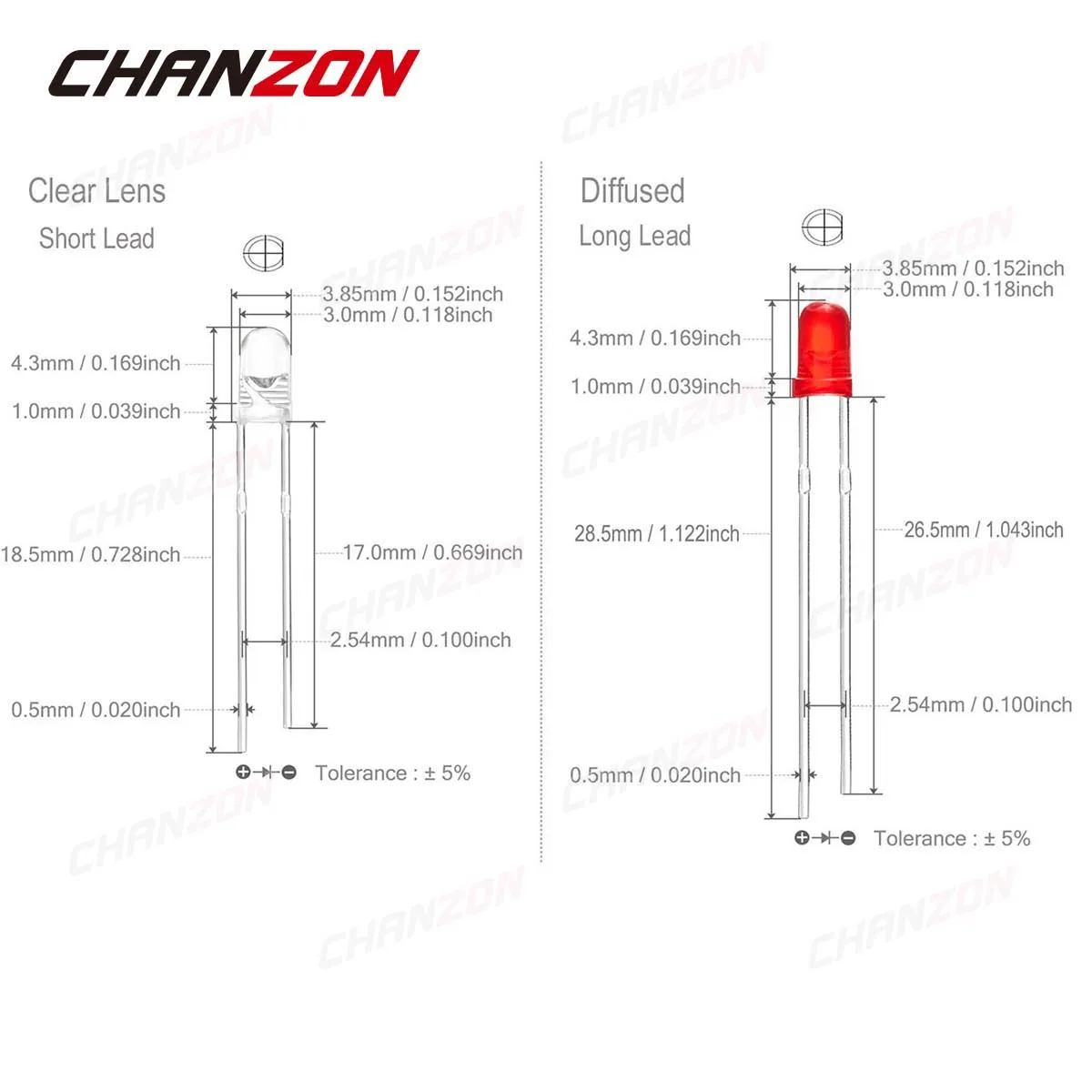 100szt 3mm Migająca dioda LED Żarówka RGB Biały Czerwony Niebieski Zielony Żółty 2V 3V Kolor Migający Wskaźnik