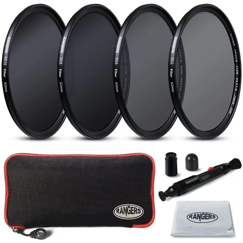 Pockets Lens Filter Bag Waterproof Soft Camera Lens Filter Pouch For 49mm-82mm ND UV CPL Lens Filter Holder Wallet Case