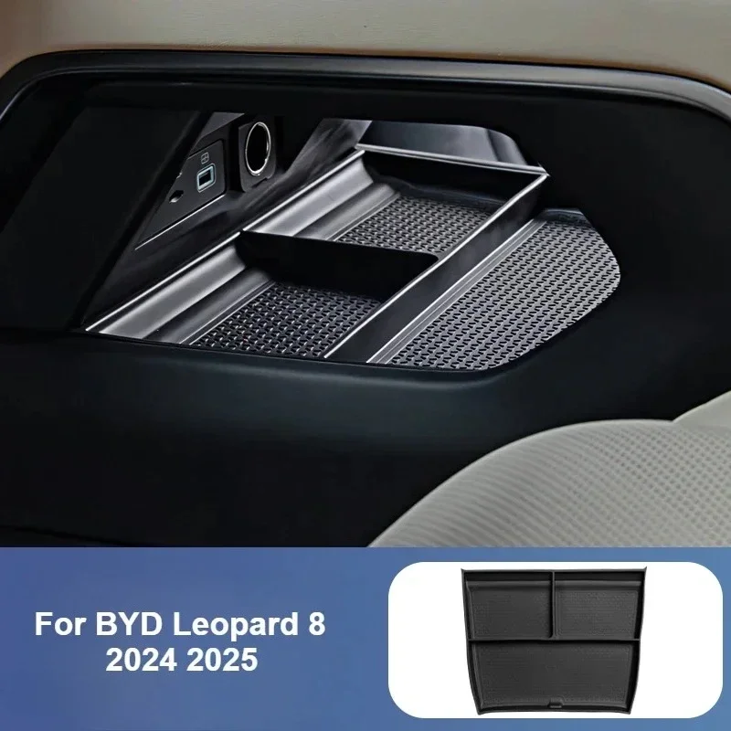 

Car Under Central Control Storage Box For BYD Formula Leopard 8 2024 2025 Silicone Waterproof Anti-Slip Storage Pad Organizer