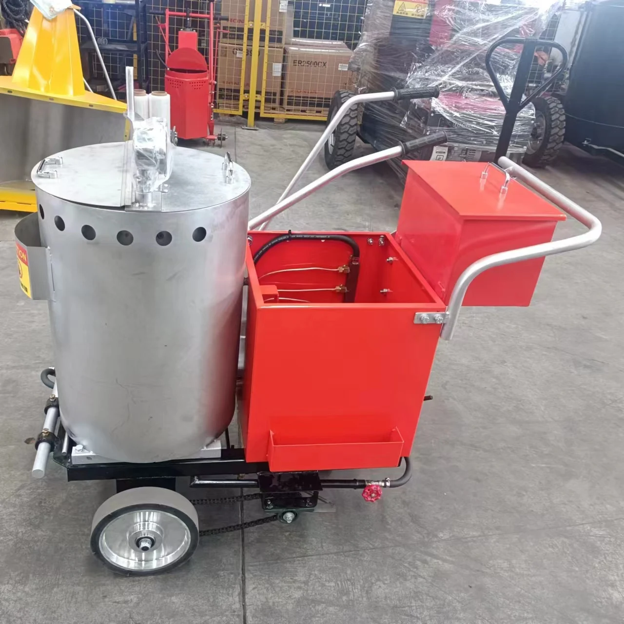 

Ручная машина для маркировки дорожных линий LONGSHUN для дорожных строительных работ/термопластов, дорожная маркировка