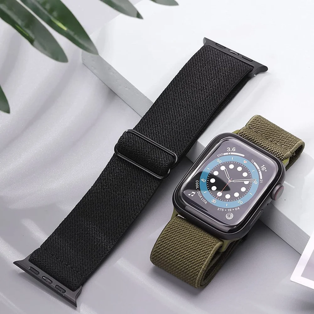 Nylon Strap for Apple watch band 44mm 45mm 41mm 40mm 42mm 49mm accessories pulseira bracelet correa ultra series 7 8 SE 6 5 4