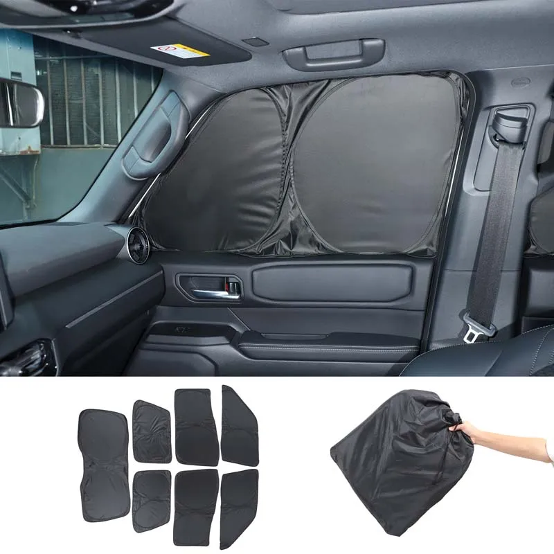 

For Toyota Prado Land Cruiser LC250 2024+ Car Windshield Window Sun Shade Visor Suction Cup Auto Sunshield Sunscreen Curtain