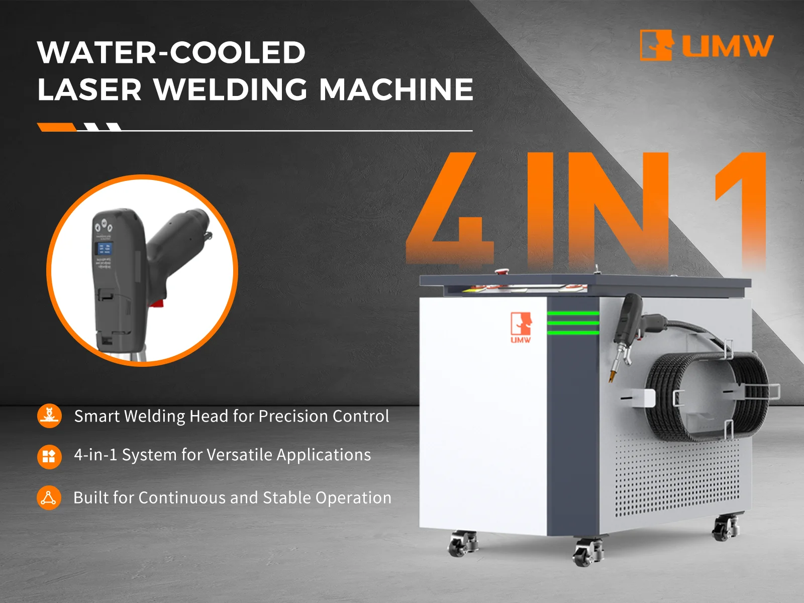 4 in 1 Water Cooled  Welding Machine  Standard High Safety Easy Operation
