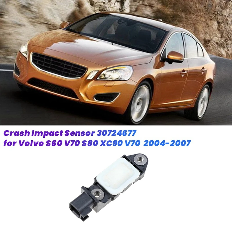 

Новый датчик удара от столкновений 30724677 Для Volvo S60 V70 S80 XC90 V70XC 2004-2007 автомобильный датчик столкновений 307 246 77