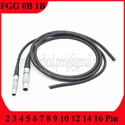 FGG 0B 1B 2 3 4 5 6 7 8 9 10 12 14 16 Pin Male Plug Connector Welding Shielding Cable For Camera Power Flying Leads Cable