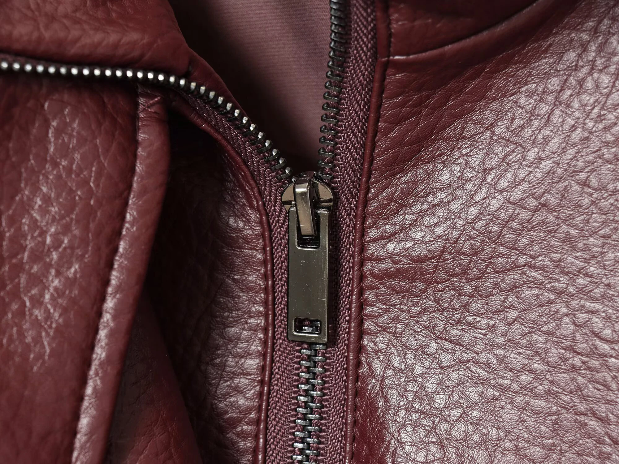 European and American style 2025 winter new women's clothing loose design feeling lychee pattern leather jacket jacket