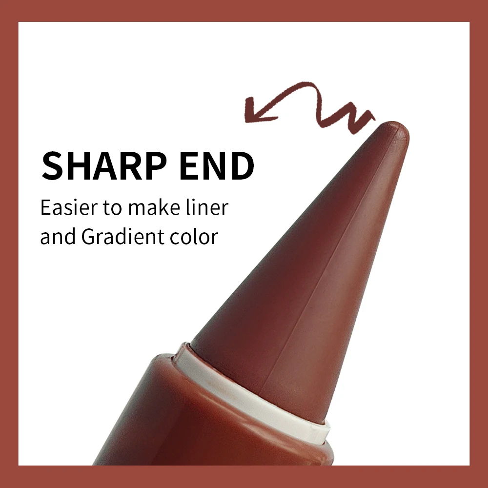 6 Color Matte Lip Liner & Lipstick Duo - Long-Lasting, Cone Tip, Purple Shades for All Skin Types