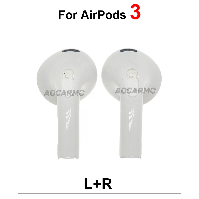 For Apple Airpods 3 Top And Bottom Left Rignt Earphone Housing Case Cover Headphone Compatible With Black Plastic Ring Mesh