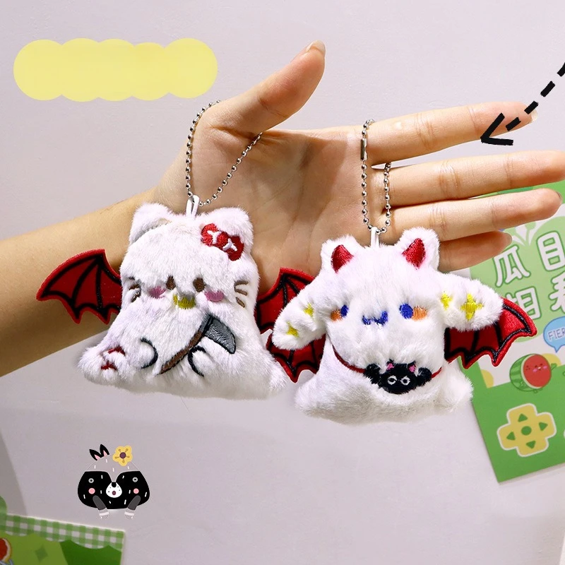ديكورات الهالوين Miniso Little Demon Sanrio قلادة من القطيفة على طراز Apiao حقيبة Kulomi معلقة للزينة