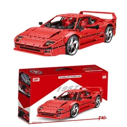 New 1:8 scale 40th Anniversary Edition F40 MOC-140629 Supercar Racing Car Building Block Bricks Educational Toy Birthdays Gifts