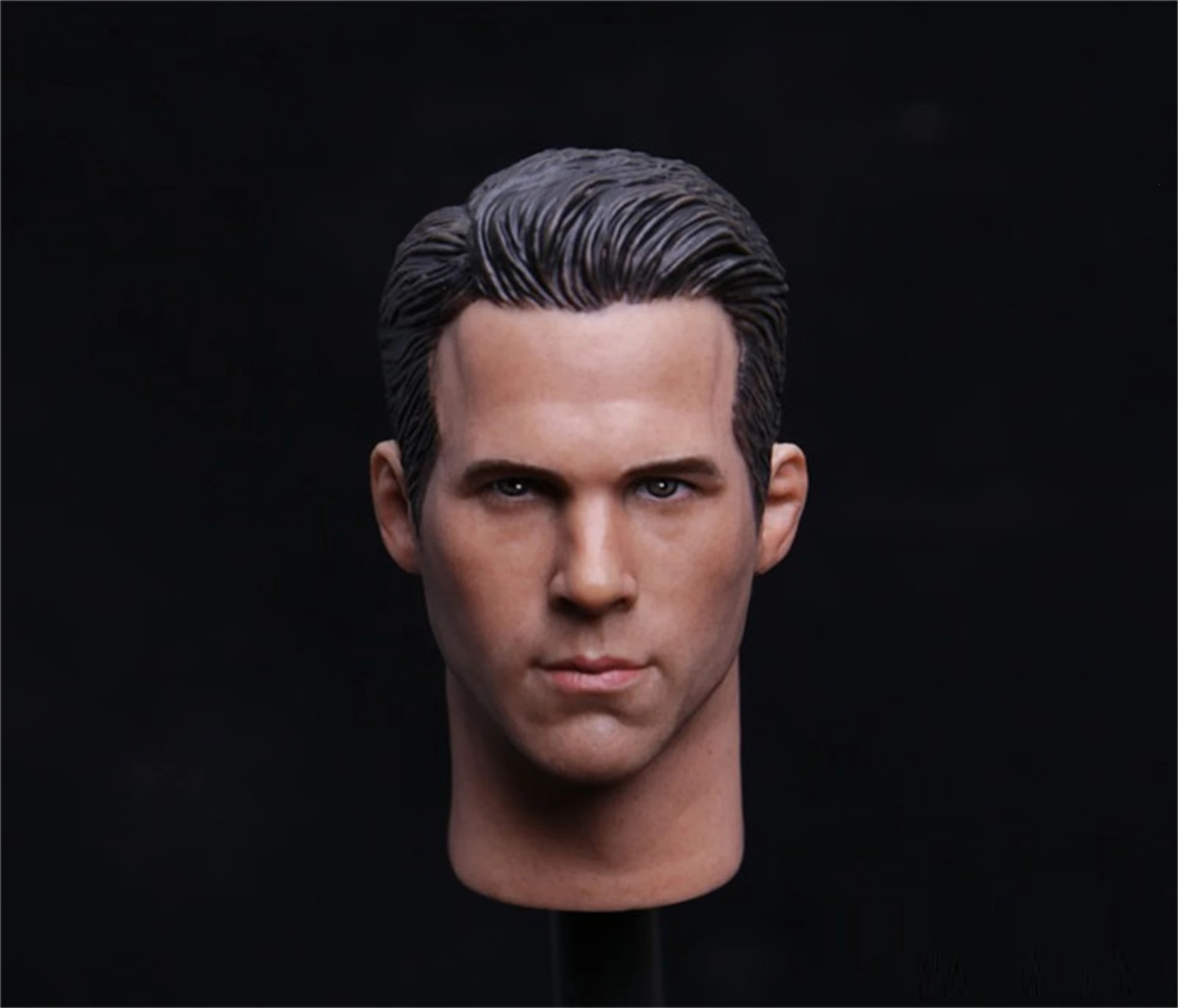 

1/6 Ryan Reynolds Wade Wilson Normal Face Head Sculpt Fit for 12'' Hot Toys Action Figure Body