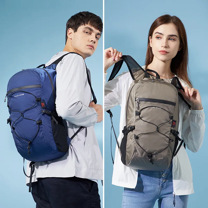 Skin bag ultra-light portable folding backpack for women, waterproof large-capacity outdoor hiking backpack for men