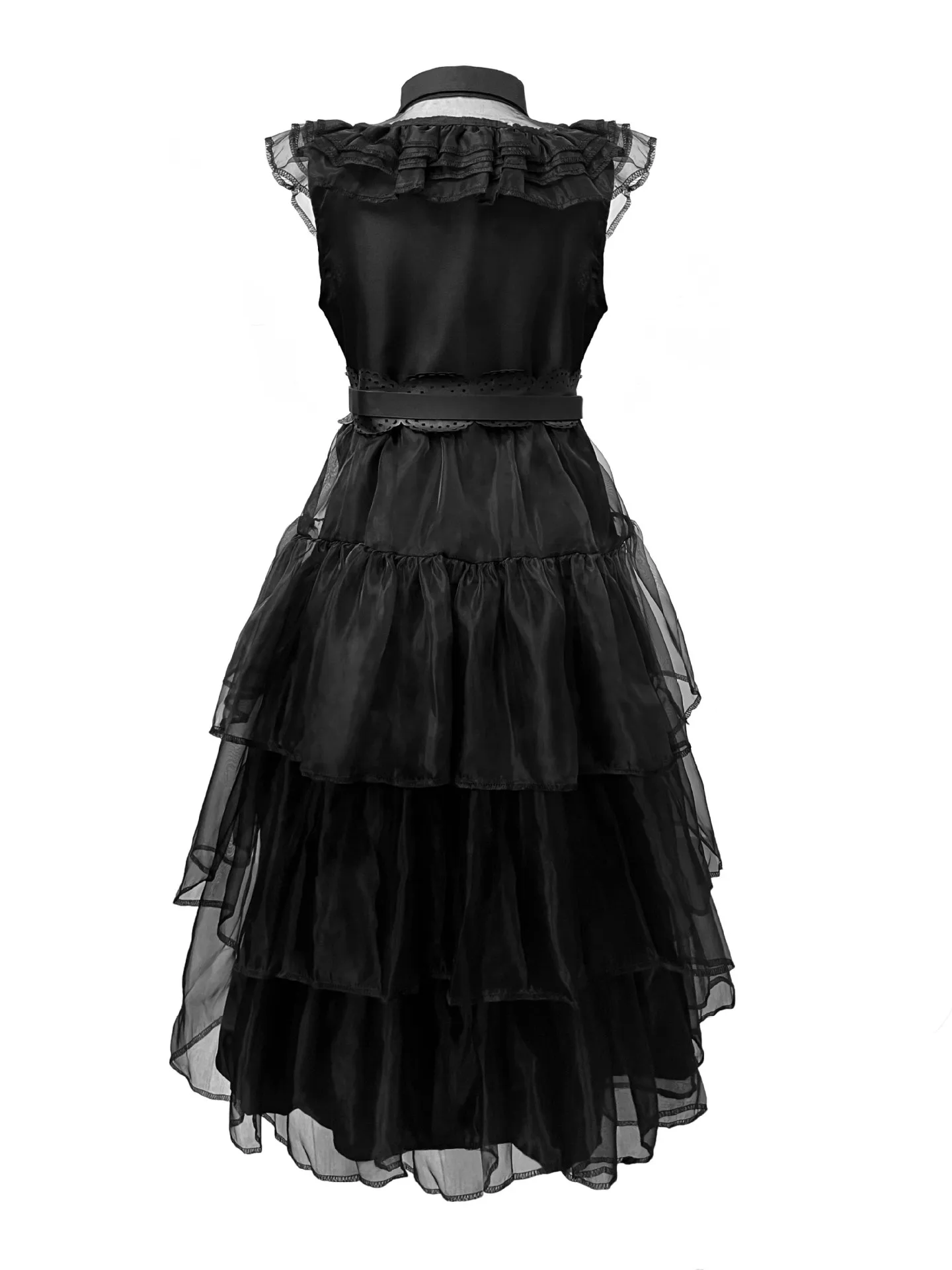 Damen Gothic Blutige Zombie-Braut Cosplay-Kleid mit Rosen-Schleier, Spitzenhandschuhen, Halloween, dunkler Horror, Bühnen-Rollenspiel, Kostüm – Detail 25