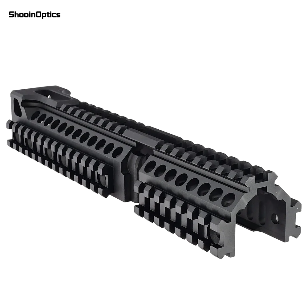 Taktische B30 B31 AK Quad Picatinny-Schienenhalterung aus Aluminium, Schienensystem in voller Länge für AK74 AK47 AEG GBB Gewehr – Detail 7