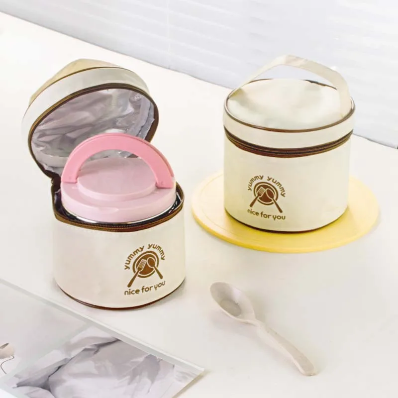 CloudUda Food Thermos 1000ml Soup Thermos Stainless Steel Bento Box With Handle Free Insulated Bags And Spoons