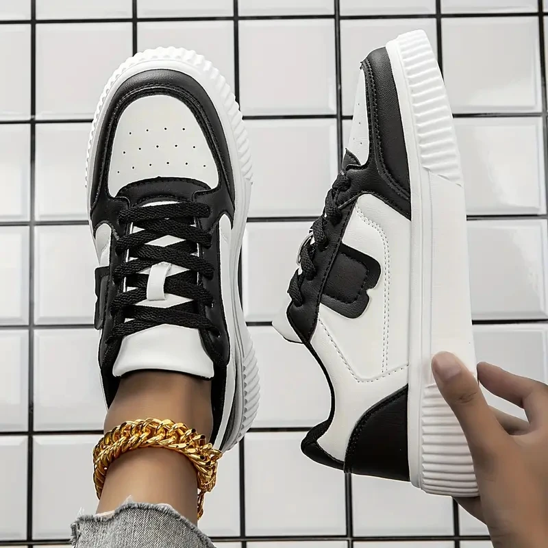 

Men-casual sports shoes-lightweight fashion sports shoes-vertical bottom-casual-durable, round-headed lace-up design