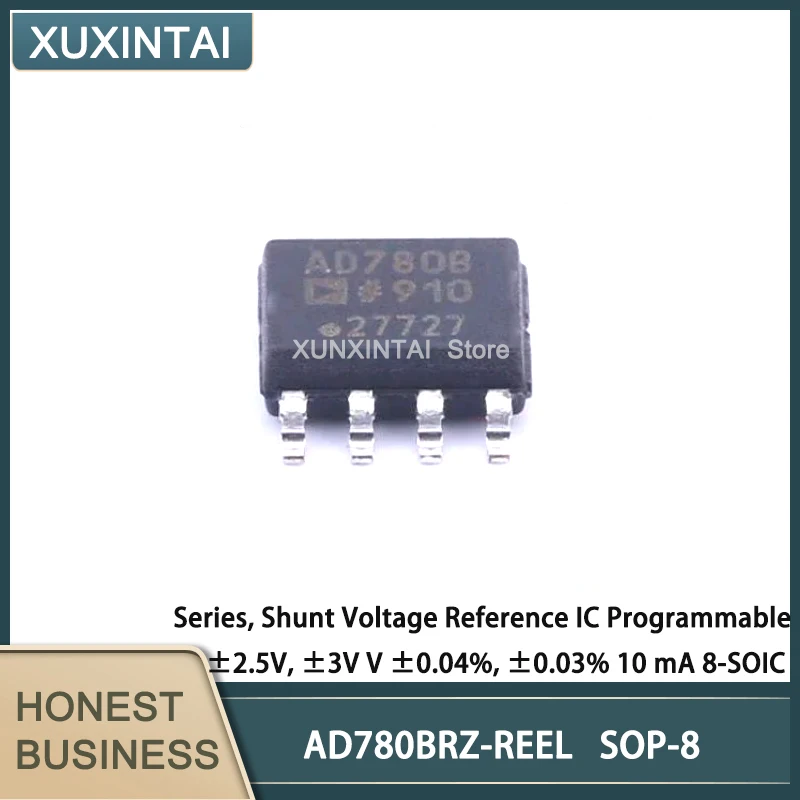 

5Pcs/Lot New Original AD780BRZ-REEL AD780BRZ Shunt Voltage Reference IC Programmable ±2.5V, ±3V V ±0.04%, ±0.03% 10 mA 8-SOIC