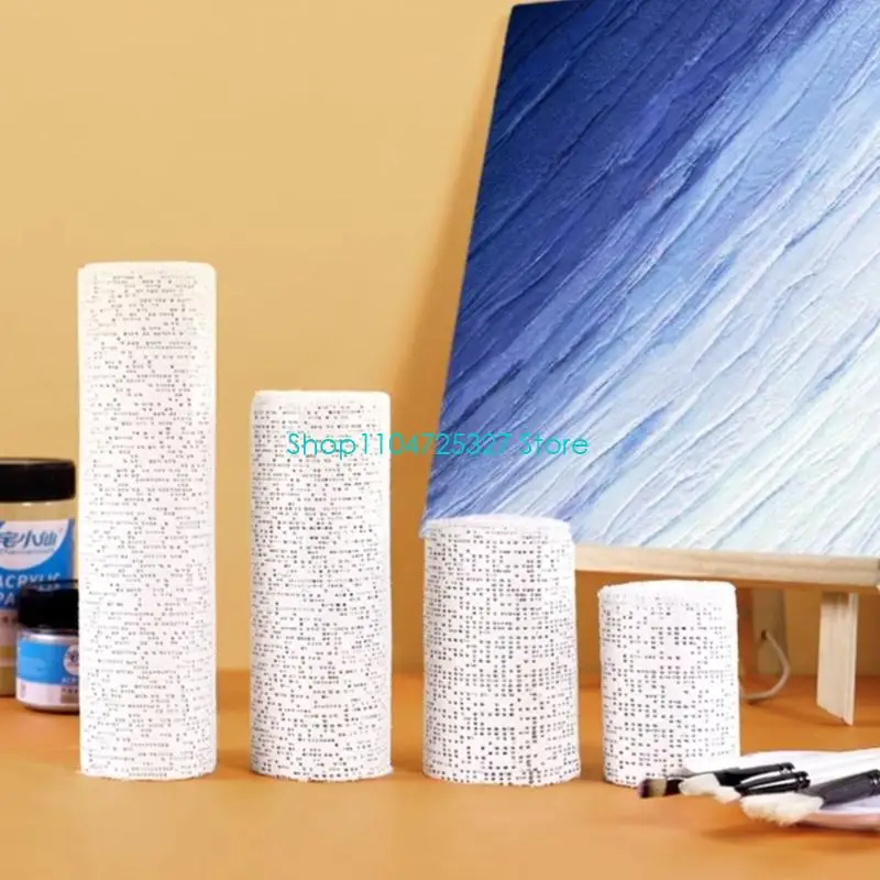D8KF 5 Size Plasters Bandage Texture Art Set Acrylic Paint Quartzs Sand For DIY Crafting