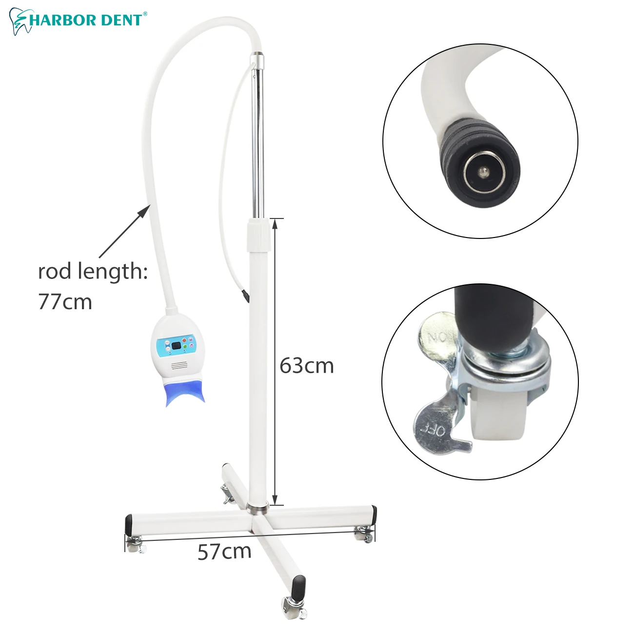 Dental Laboratory Equipment Tooth Whitening Lamp 8 LED 1 Color/3 Color Light Bulb Dentistry Cart Bleaching Accelerator