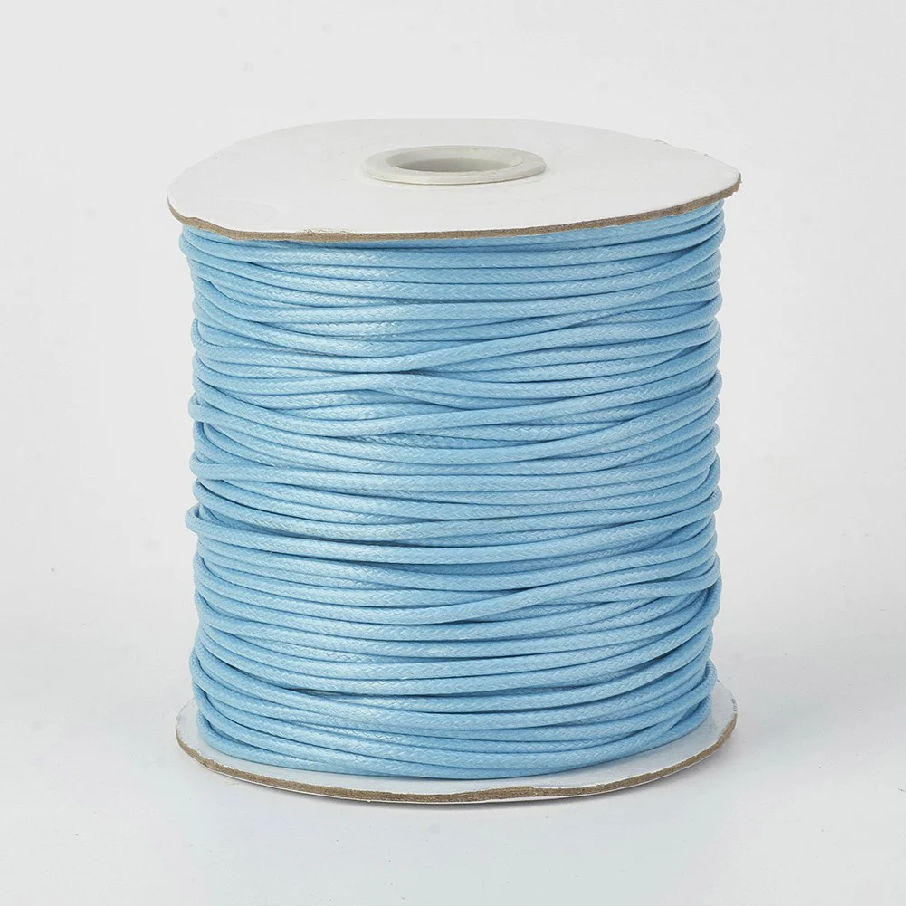 PandaHall 1 Rolle 0,5mm 1mm 1,5mm 2mm 3mm Umweltfreundliche Koreanische Gewachste Polyester-Schnur Geflochtenes Seil Schmuckzubehör