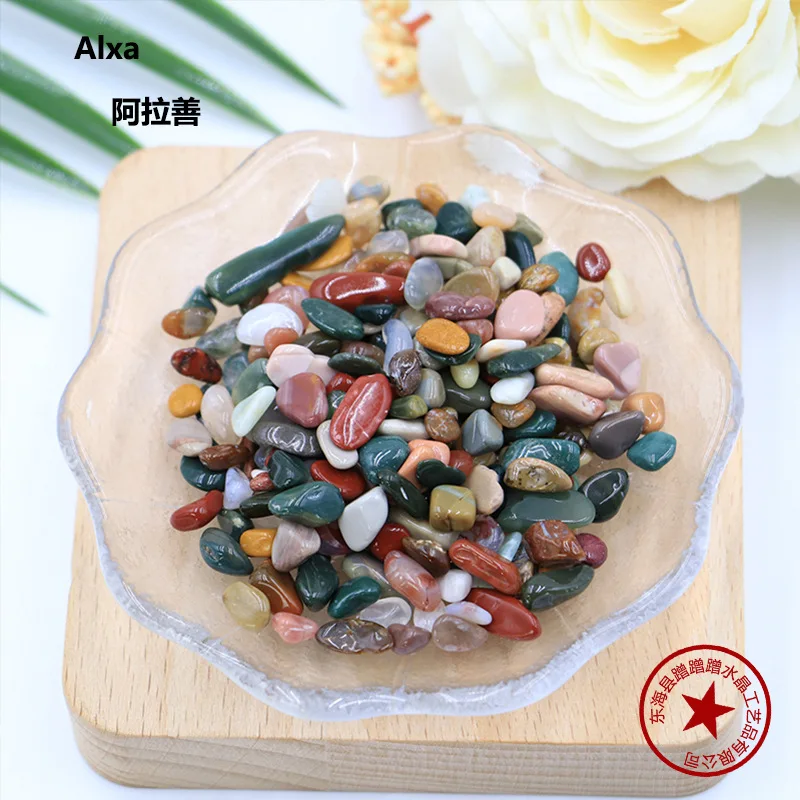 Pedra de cristal natural pedra bruta pequenas partículas desmagnetização pedra decoração do tanque de peixes ornamentos