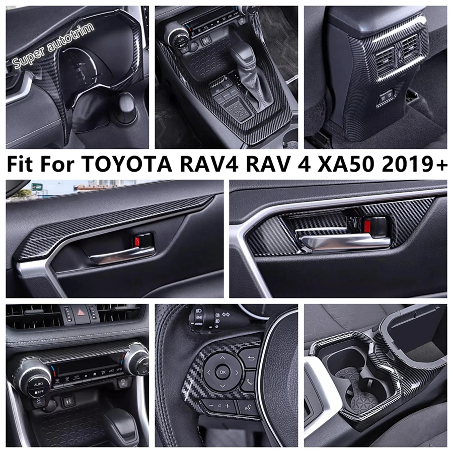 

Central Control AC Air Conditioning Panel / Gear Shift Water Cup Cover Trim Accessories For TOYOTA RAV4 RAV 4 XA50 2019 - 2024