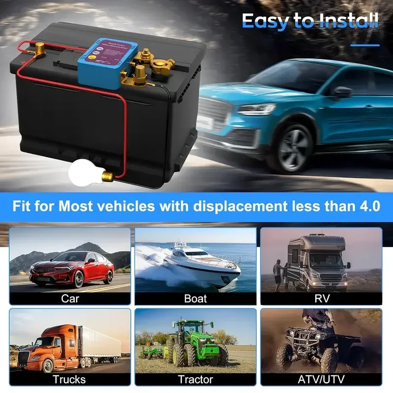 Interrupteur de déconnexion de batterie à distance sans fil 12V, relais maître, interrupteur de coupure pour voiture, camion, bateau, voiture, Nterior