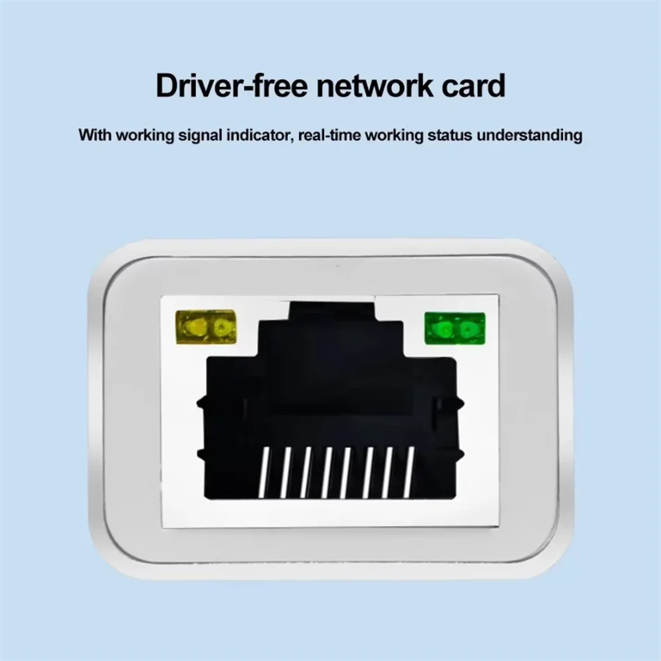 Cable de Internet Lan USB tipo c a RJ45, 1000Mbps, adaptador Ethernet USB tipo C de aluminio, Dongle de tarjeta de red para MacBook, portátil y PC