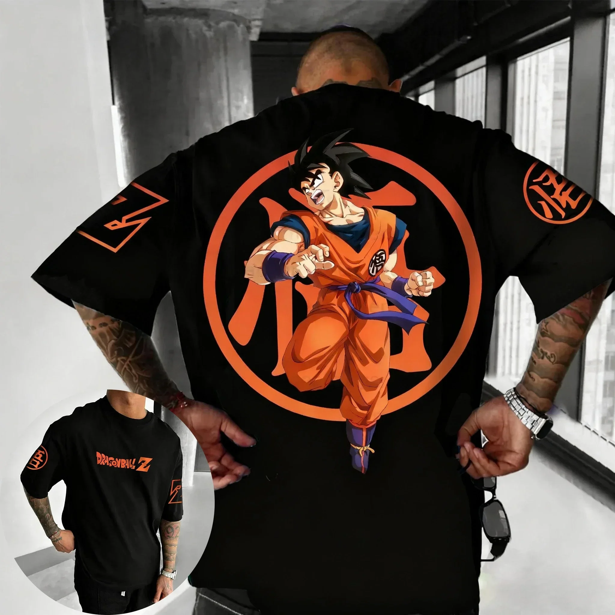 

Dragon Ball Parent Child T-shirt 2026 Men's Autumn/Winter Goku Anime New American Trendy Casual Loose Short Sleeve Top