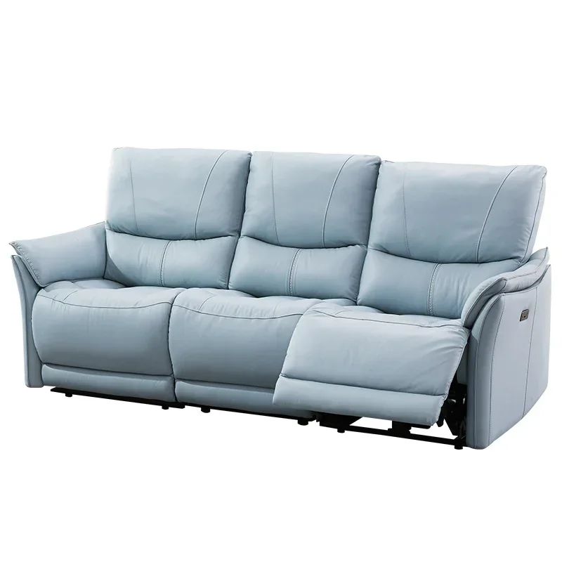 

First Class Modern Simple Leather Electric Functional Sofa Combination