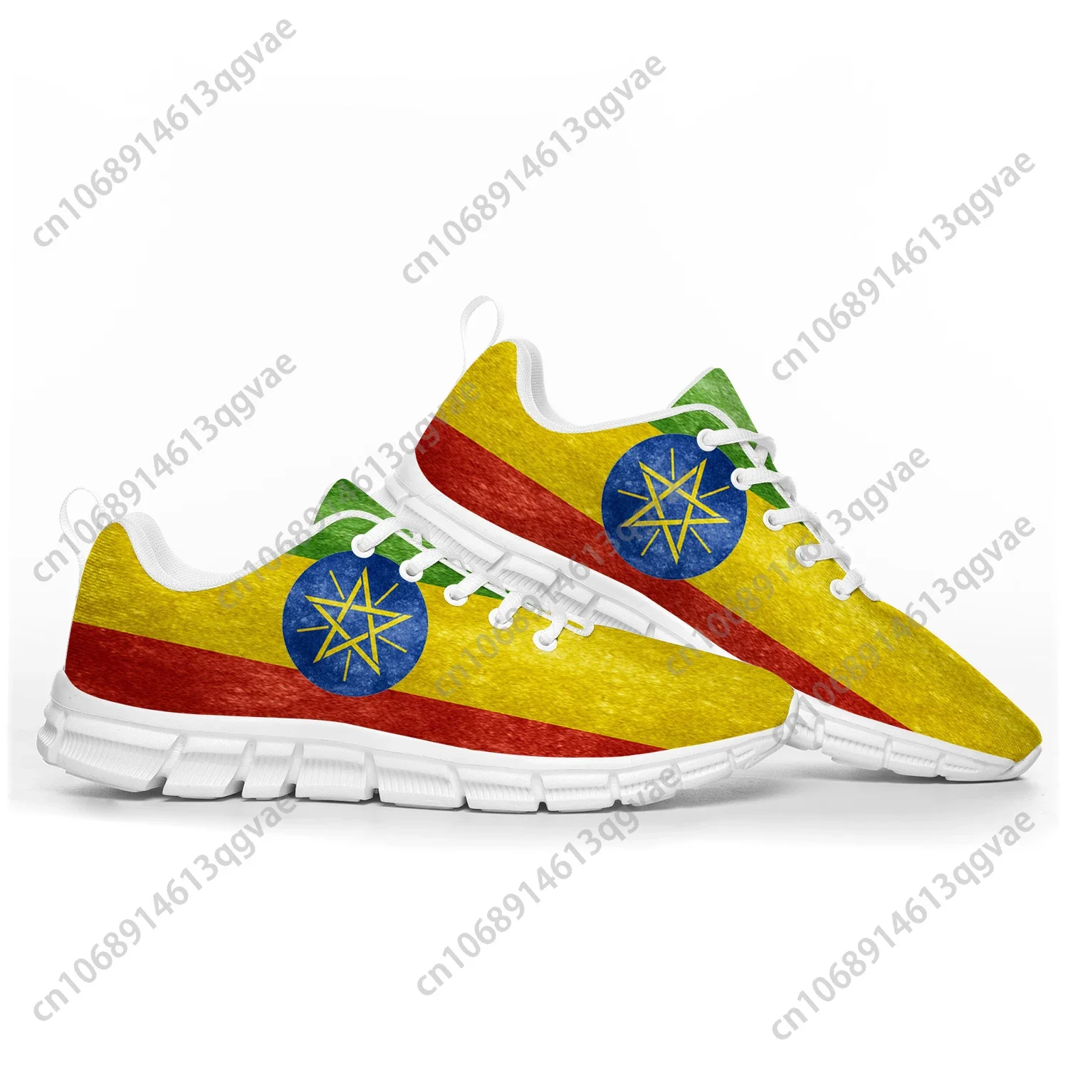 

Ethiopian Flag Sports Shoes Mens Womens Teenager Kids Children Sneakers Ethiopia Casual Custom High Quality Couple Shoes