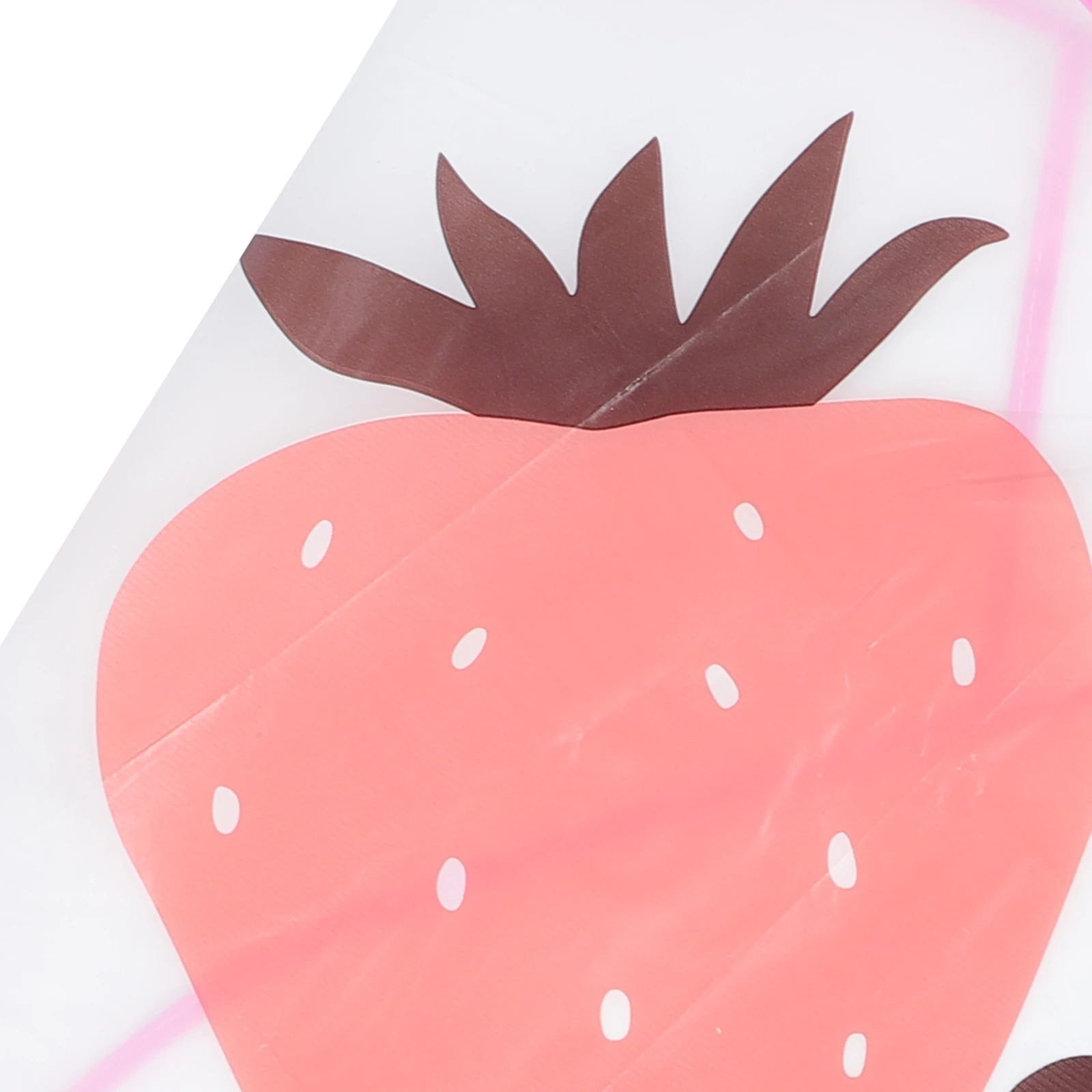 

Waterproof Disposable Apron Strawberry Pattern Sleeveless Kitchen Cooking Bib Dirt Resistant Home Chef Restaurant Use